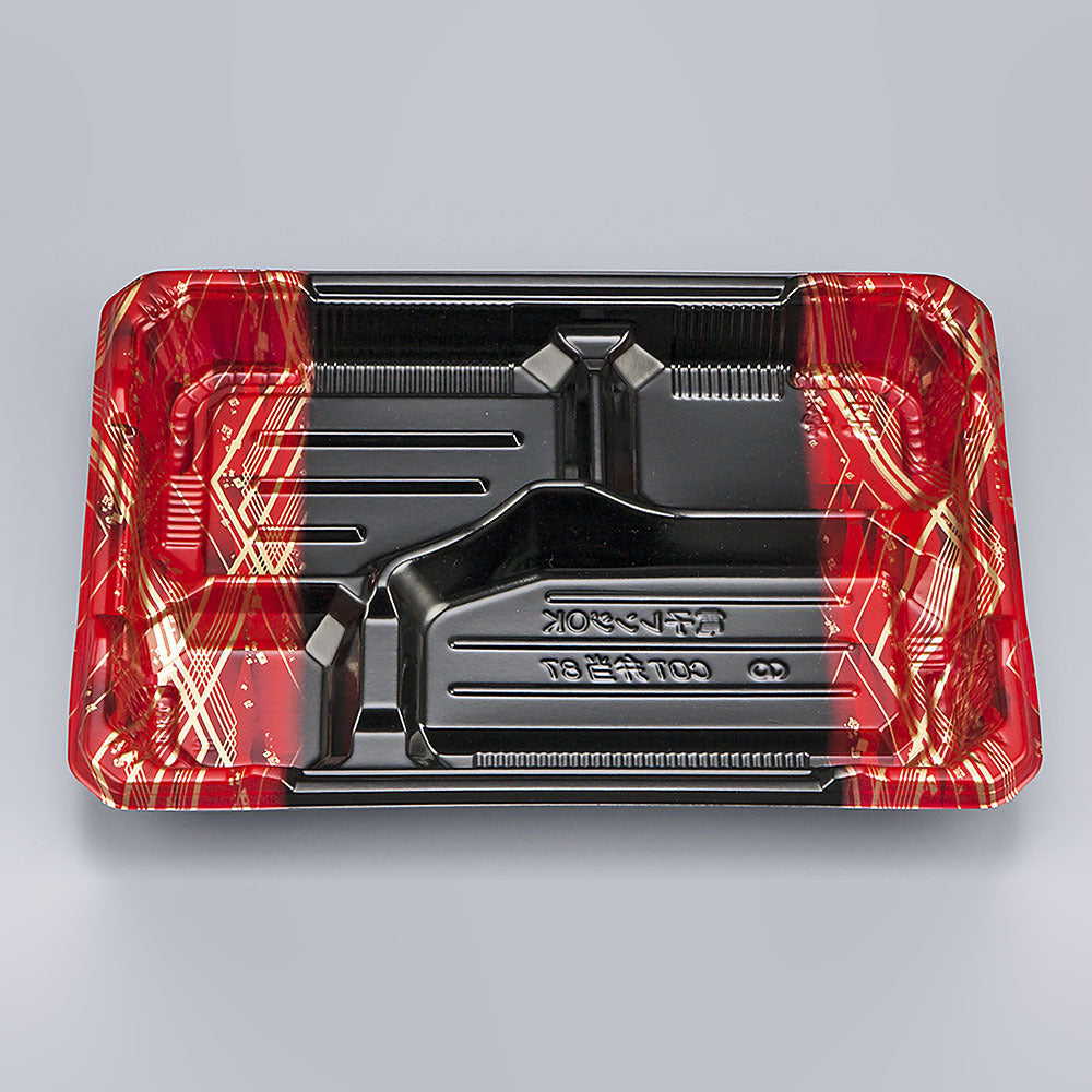 弁当容器 COT弁当87 フレーム赤本体（N）