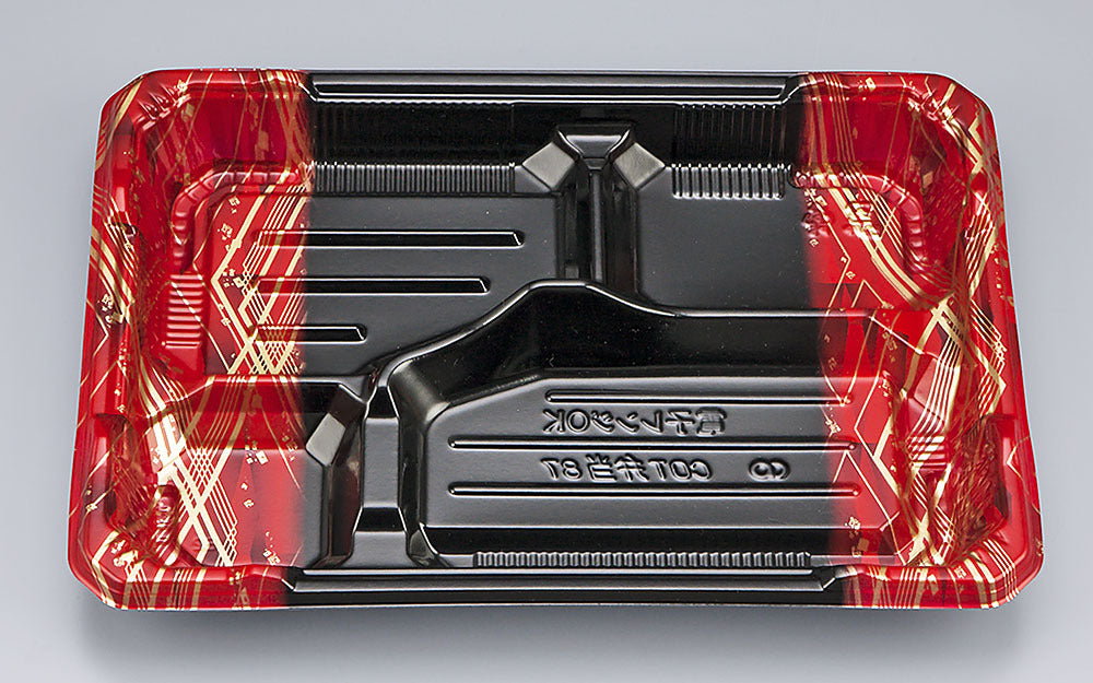 弁当容器 COT弁当87 フレーム赤本体（N）