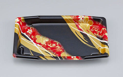 寿司容器 SF舟10 春菜赤本体