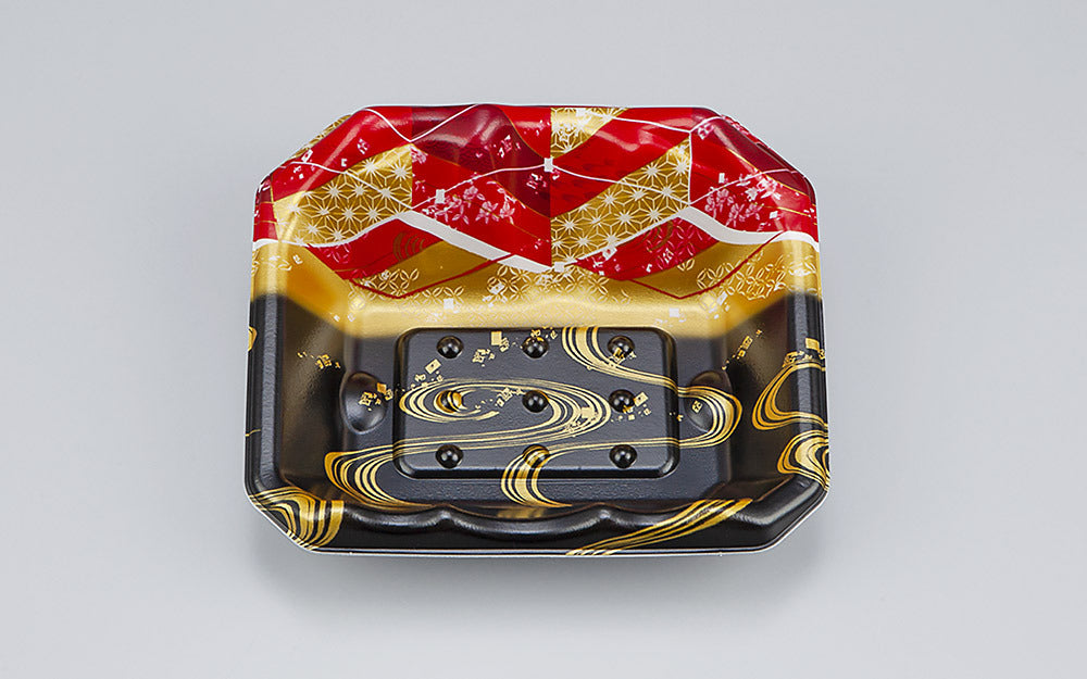 刺身容器 SFサシミ61 海霧黒赤本体