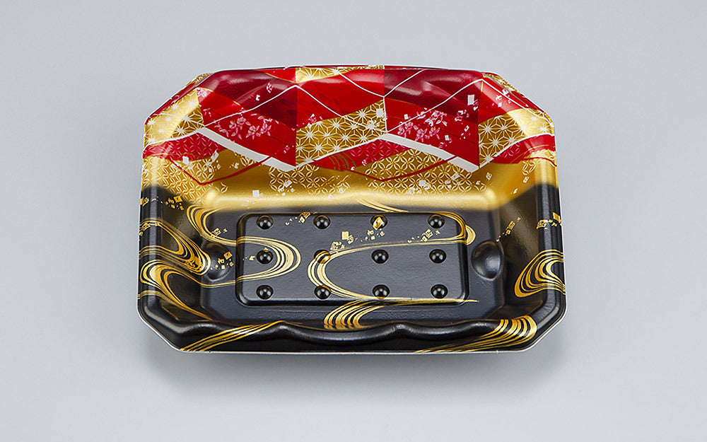 刺身容器 SFサシミ62 海霧黒赤本体