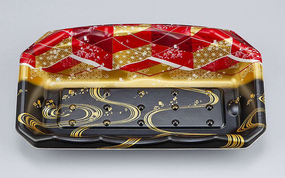 刺身容器 SFサシミ67 海霧黒赤本体