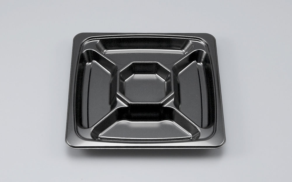 オードブル容器 SFオードブル角20 黒本体