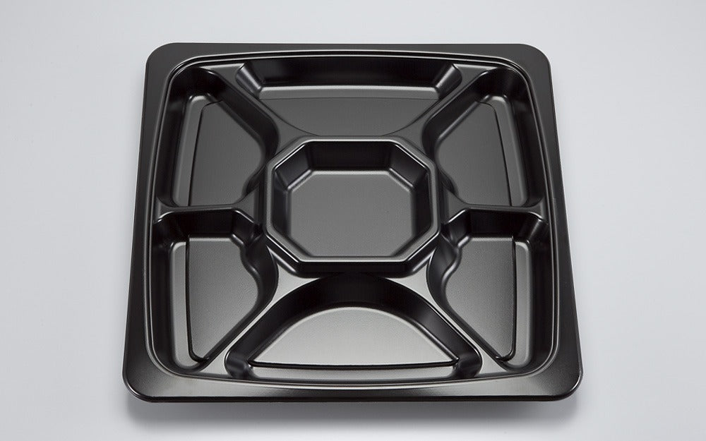 オードブル容器 SFオードブル角40 黒本体