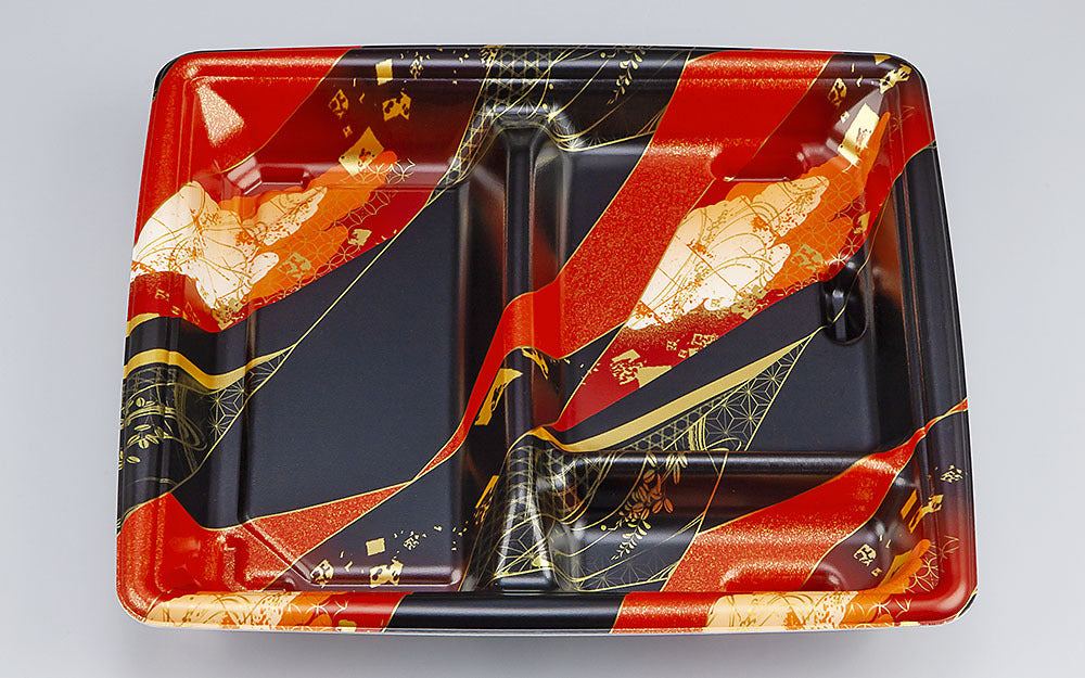 弁当容器 SF弁当64 菱雲赤本体