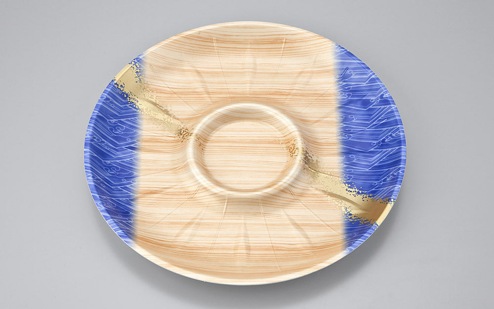 精肉容器 SF丸皿255 浜唄青