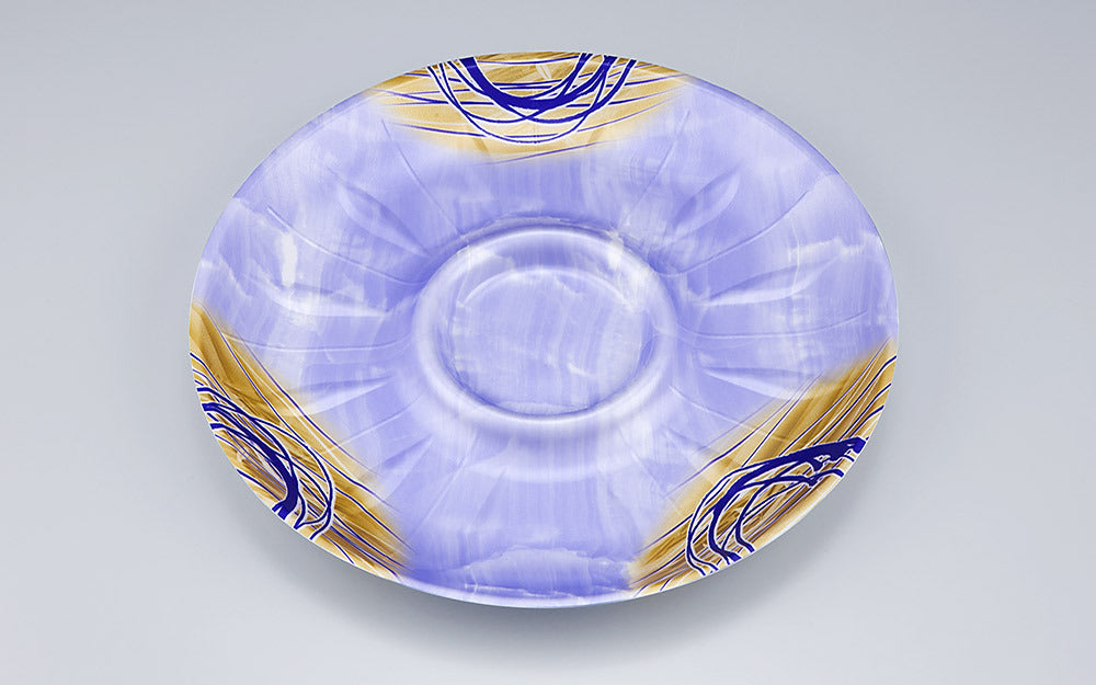 精肉容器 SF丸皿255 ゆうすい紫