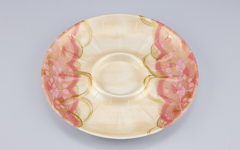 精肉容器 SF丸皿255 波瓦桃