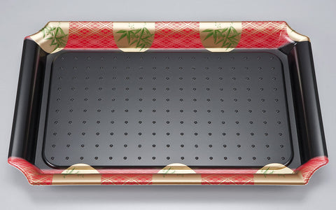 刺身容器 SF盛皿59 笹山赤本体