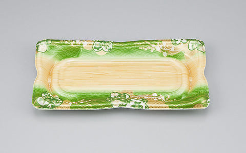 寿司容器 SF華皿14 小町緑本体