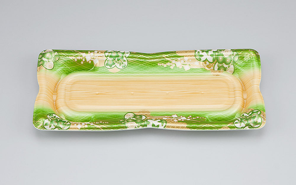 寿司容器 SF華皿15 小町緑本体