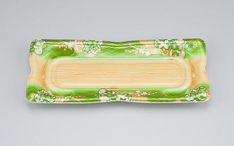 寿司容器 SF華皿15 小町緑本体