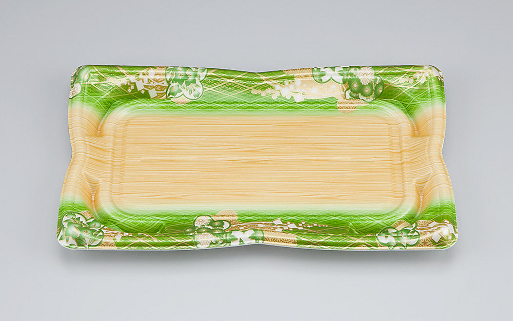 寿司容器 SF華皿25 小町緑本体