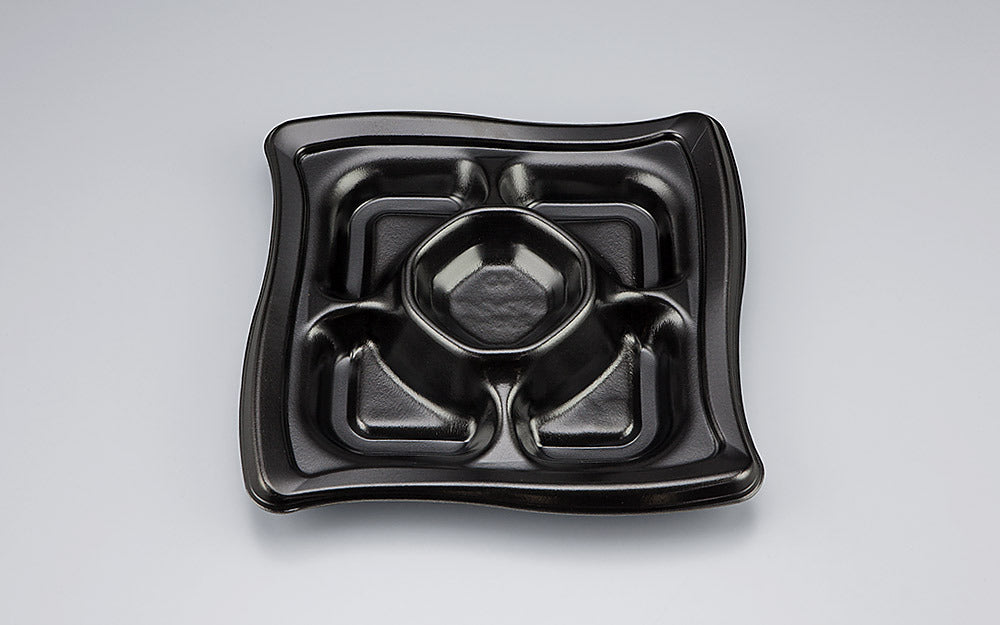 オードブル容器 SFウイング235-5 黒本体