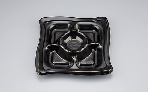 オードブル容器 SFウイング235-5 黒本体