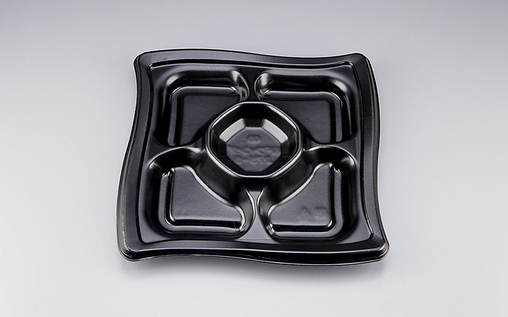 オードブル容器 SFウイング275-5 黒本体