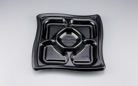 オードブル容器 SFウイング275-5 黒本体