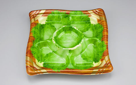 オードブル容器 SFウイング275-5 ウッドL本体