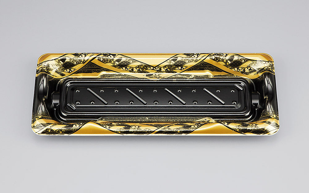 寿司容器 SF港15 八重波黒本体