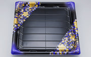 寿司容器 SFうま皿330 花雅紫本体
