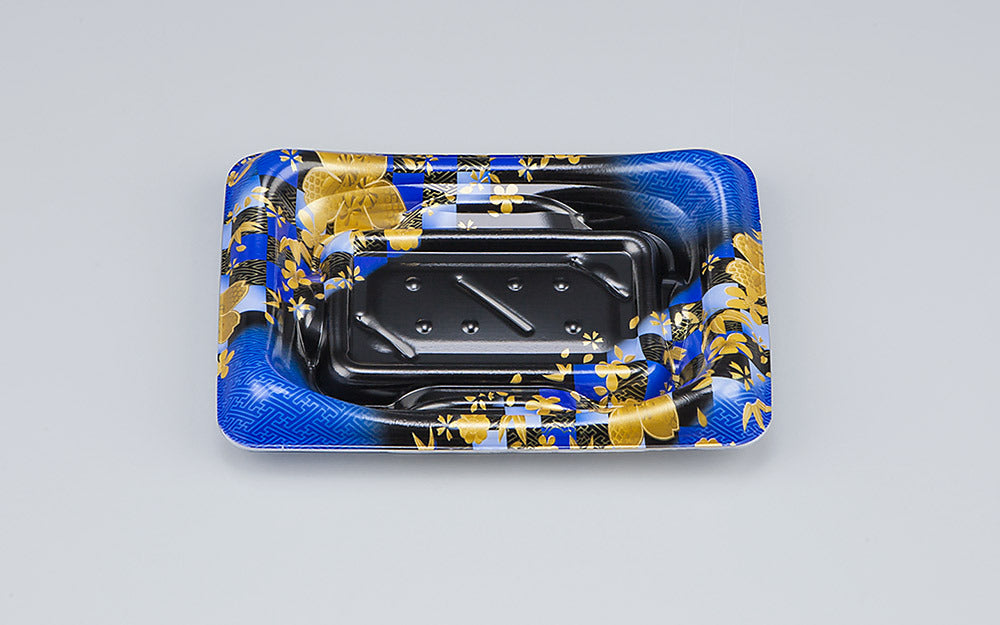 寿司容器 SFうま皿12L 花雅青本体