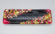 寿司容器 SFうま皿16 花雅黒赤本体