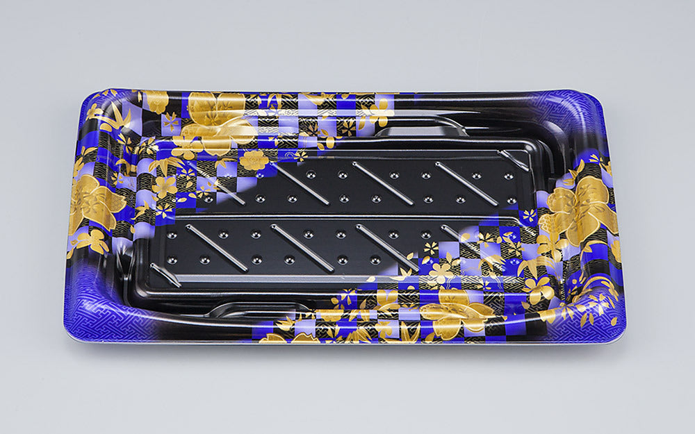 寿司容器 SFうま皿25 花雅紫本体