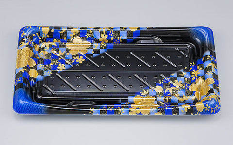 寿司容器 SFうま皿26 花雅青本体