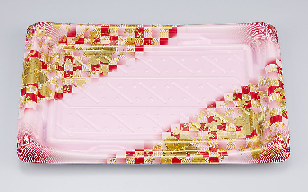 寿司容器 SFうま皿36 花雅桃本体
