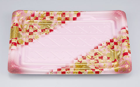 寿司容器 SFうま皿36 花雅桃本体