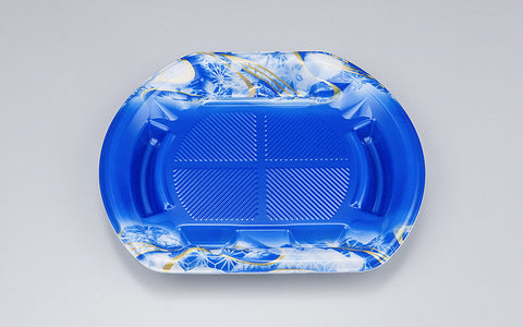 刺身容器 SF磯浜半月4平 涼潮青本体