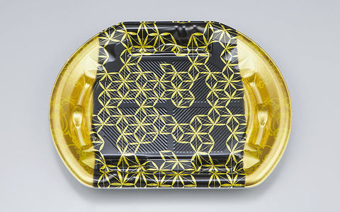 刺身容器 SF磯浜半月6平 網糸金本体