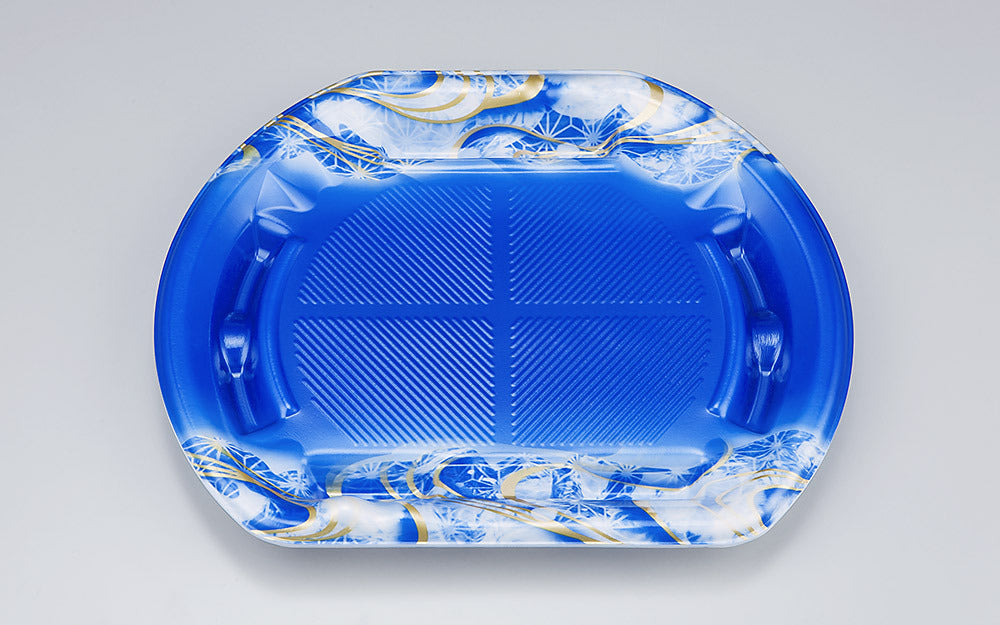 刺身容器 SF磯浜半月6平 涼潮青本体