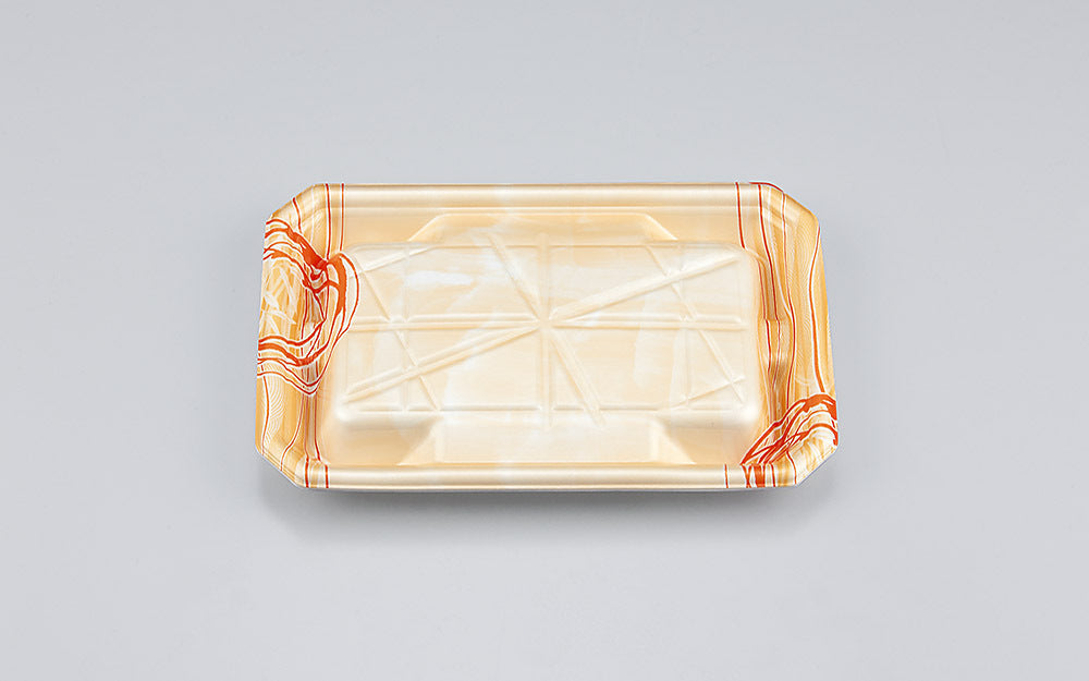 精肉容器 SFニック20-13平Wゆうすい薄橙本体