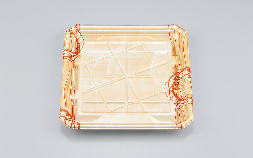 精肉容器 SFニック20-20浅 ゆうすい薄橙本体