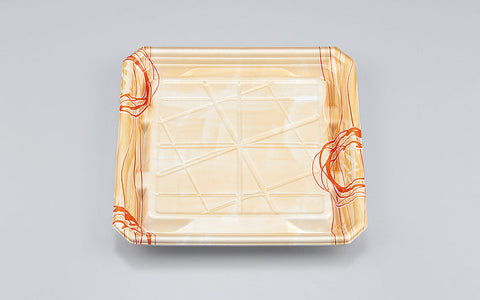 精肉容器 SFニック20-20浅 ゆうすい薄橙本体