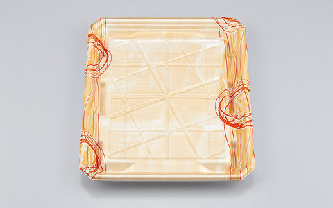 精肉容器 SFニック20-24浅 ゆうすい薄橙本体