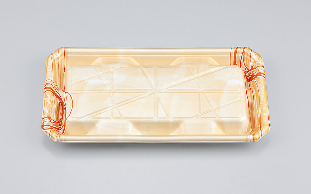 精肉容器 SFニック25-13平Wゆうすい薄橙本体