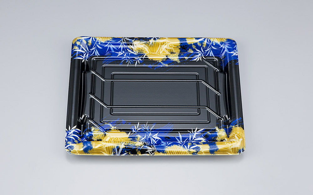 寿司容器 SF鮨板34 みお青本体