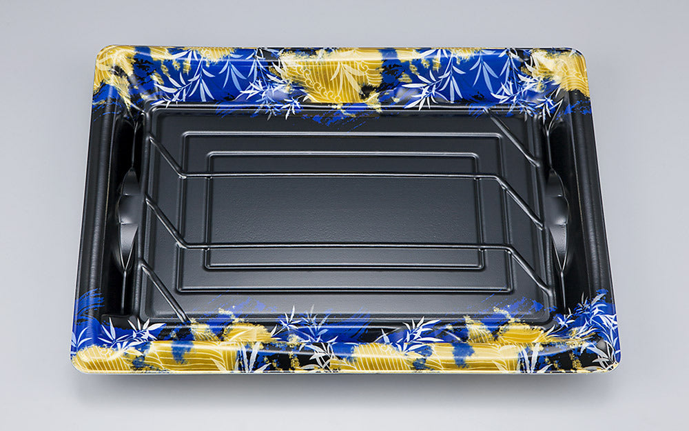 寿司容器 SF鮨板37 みお青本体