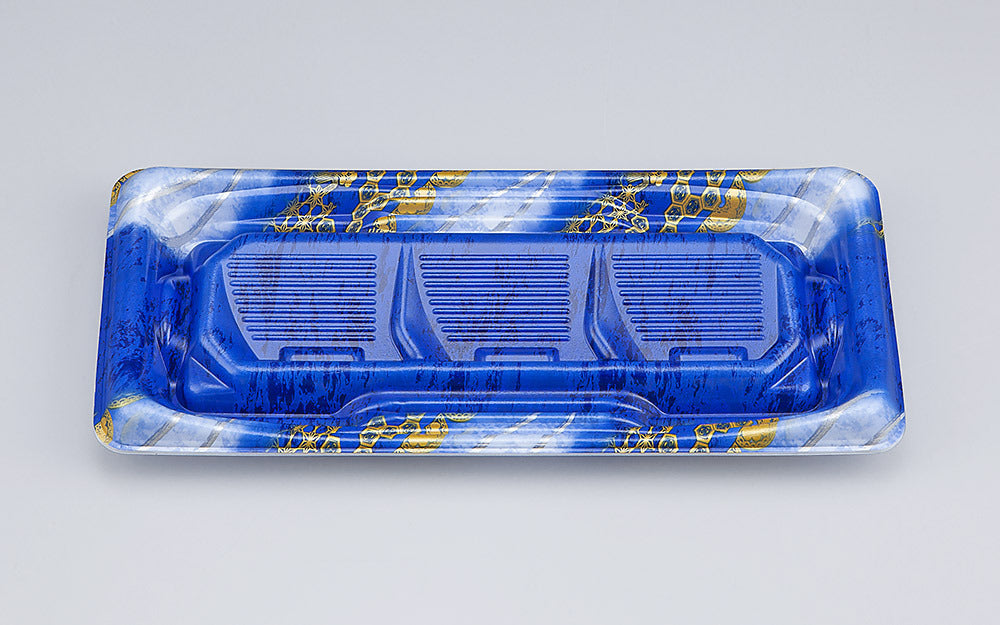 刺身容器 SFうま盛段3 風雪青本体