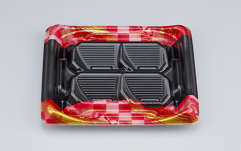 刺身容器 SFうま盛段4 明和赤本体