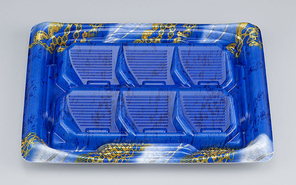 刺身容器 SFうま盛段6 風雪青本体