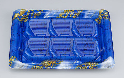 刺身容器 SFうま盛段6 風雪青本体