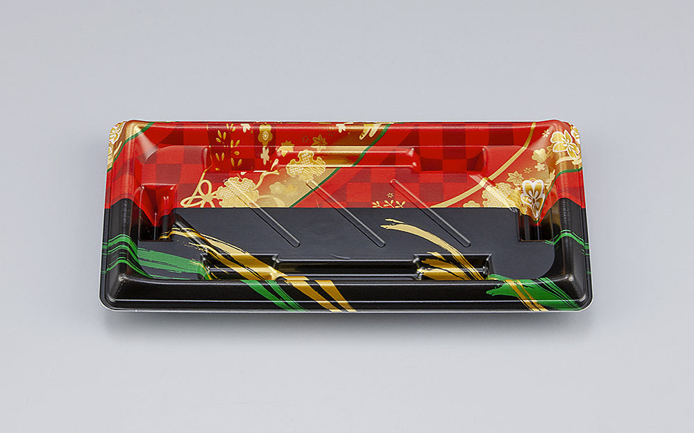 寿司容器 SF美角14 丹心赤本体