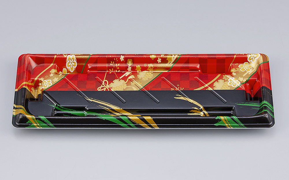 寿司容器 SF美角16 丹心赤本体