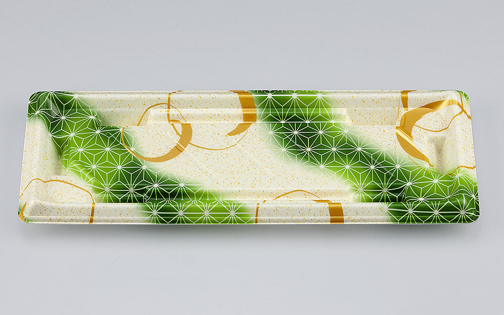 寿司容器 SF美角16 あさ月緑本体