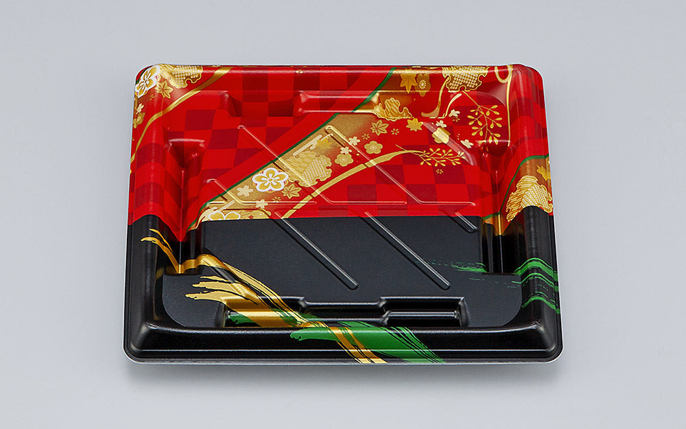 寿司容器 SF美角23 丹心赤本体