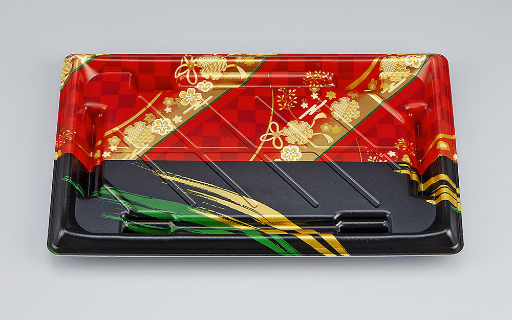 寿司容器 SF美角25 丹心赤本体