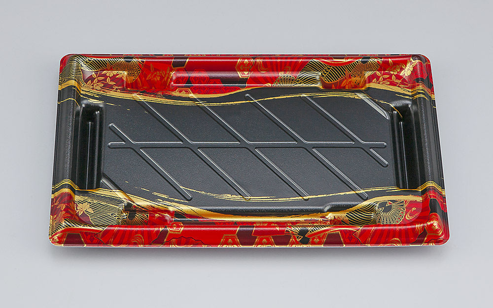 寿司容器 SF美角25 京えん赤本体